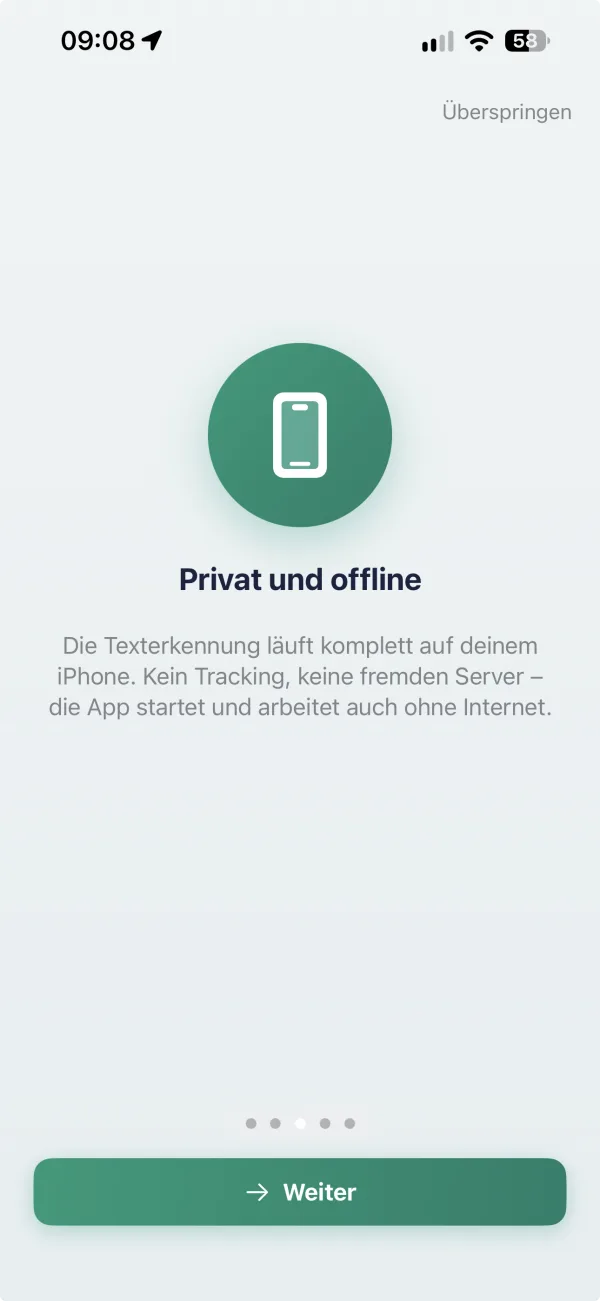 MyPolicyBook App: Einführung „Privat und offline“ – Texterkennung komplett auf dem iPhone